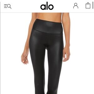 ALO Yoga high-waisted shine leggings
